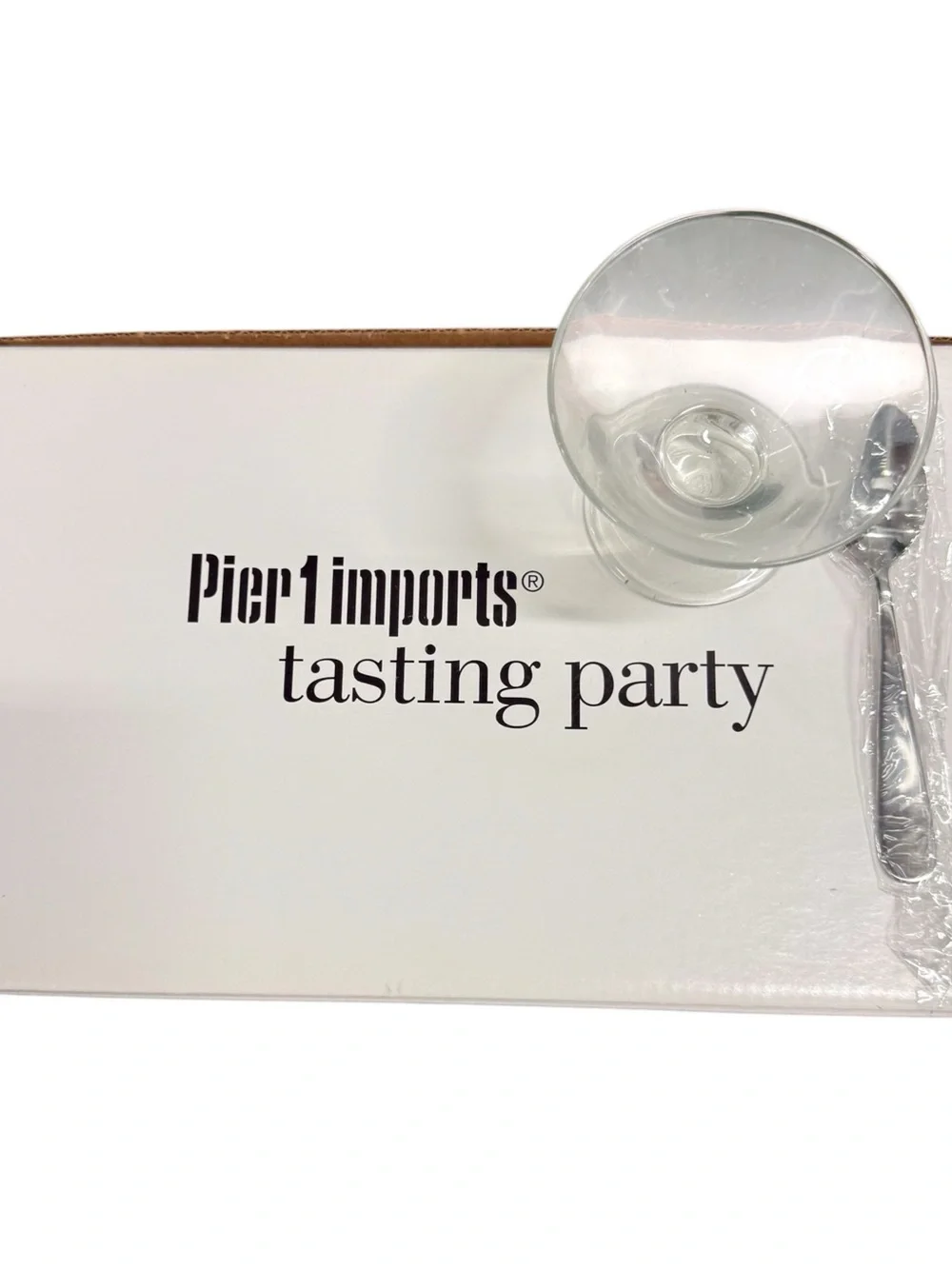 PIER 1 IMPORTS Tasting Party Mini Coupes 24 piece 12 Glass Dishes 12 Spoons New
